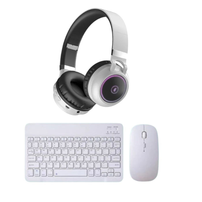 Kit Headphone DB Blanco + Teclado y Mouse Blanco