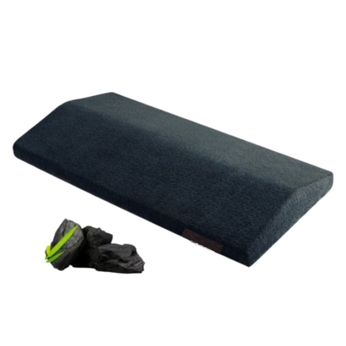 Almohada Cervical Viscoelástica con Carbón de Bambú para Dormir - Negro