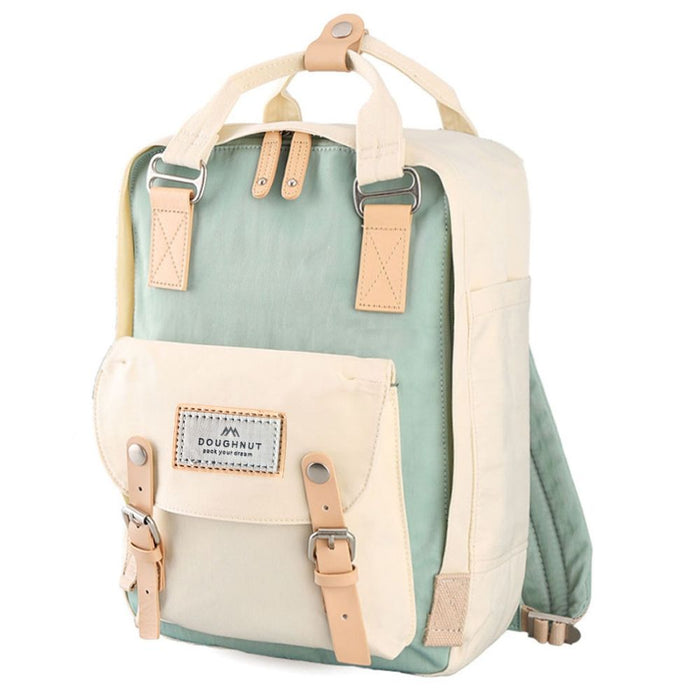 Mochila Doughnut Marfil y verde