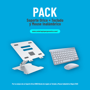 Pack: Soporte + Mouse inalámbrico