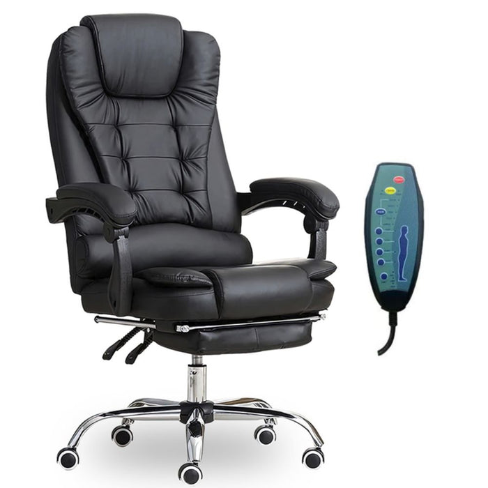 Silla ergonómica gerencial 7 vibromasajes - Negro