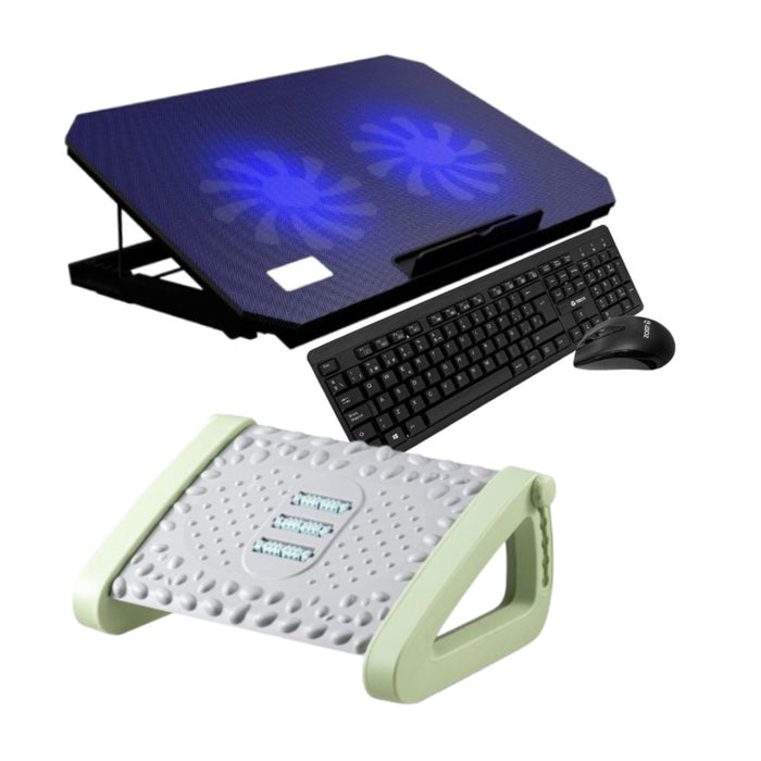 Pack Ergonomía Completa - Negro / Verde Gris