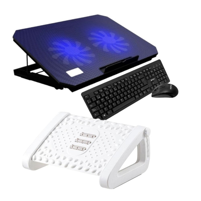 Pack Ergonomía Completa - Negro / Blanco