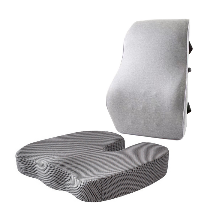 Kit respaldar plus+ asiento ergonómico, gris