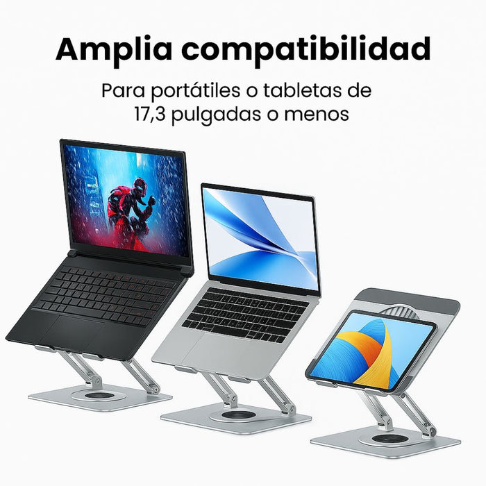Soporte Laptop Giratorio Aluminio G-ergonomic G-500