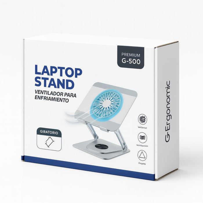 Soporte Laptop Giratorio Aluminio G-ergonomic G-500