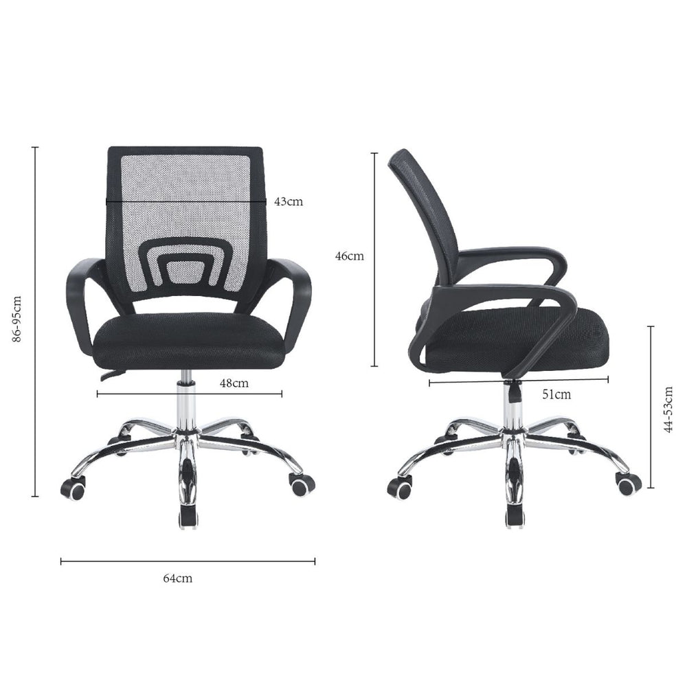 Silla de Oficina Atlantis - Negro