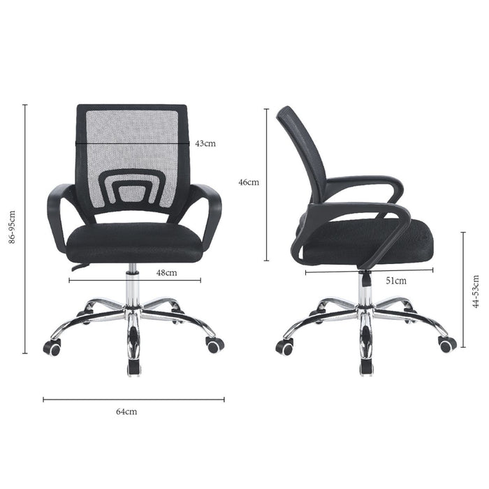 Silla de Oficina Atlantis - Negro