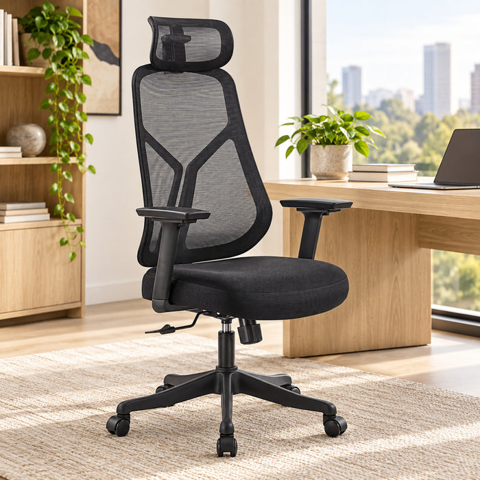 Silla Gerencial Ergonómica Atlas 3D – Negro