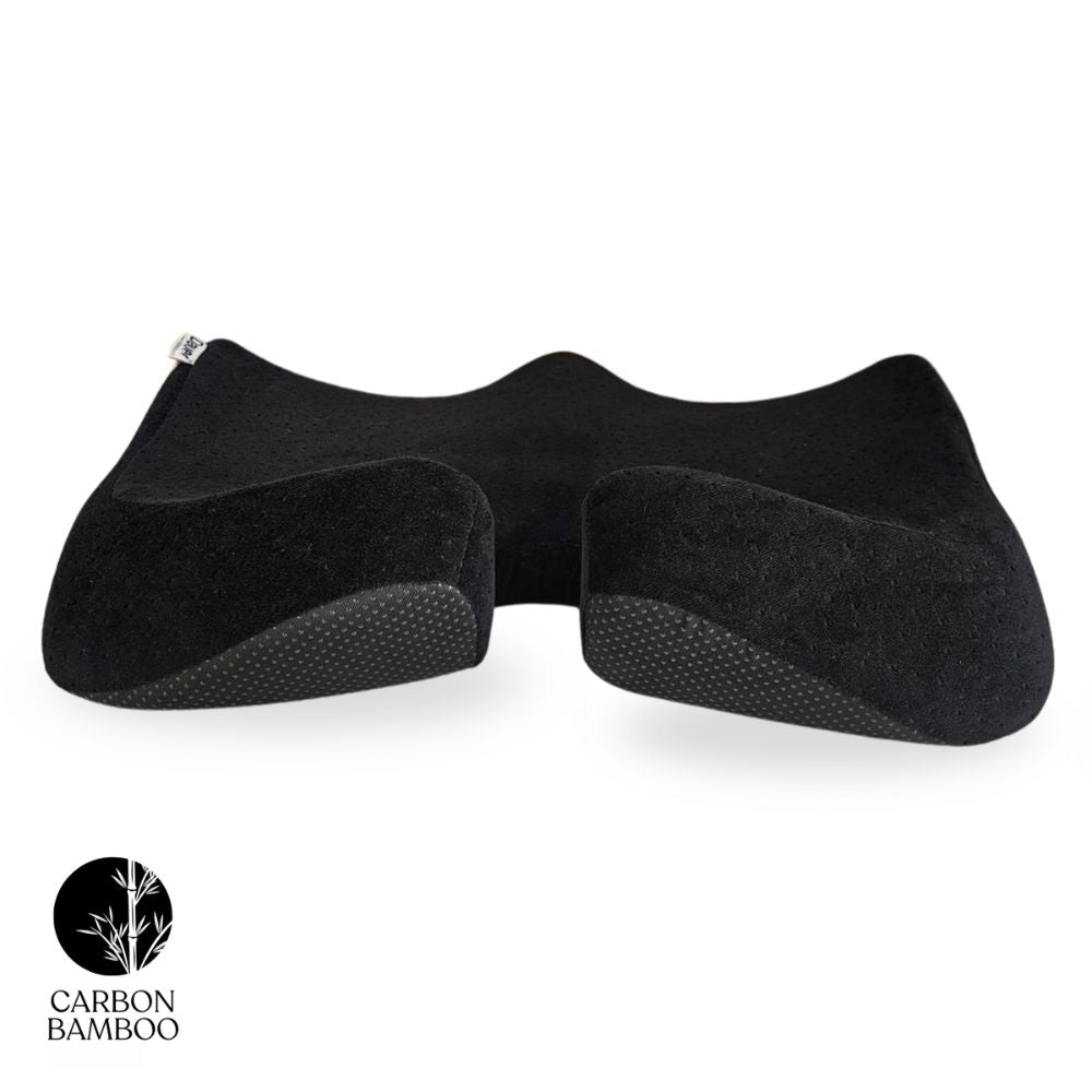 Cojín  asiento ergonómico 3D Carbón de Bambú - Negro