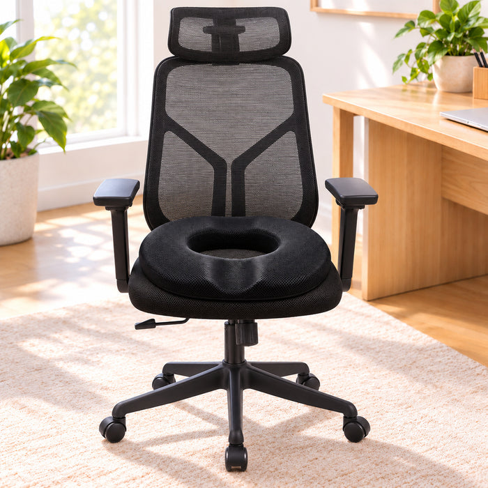 Cojín picaron ergonómico, Gel - Negro