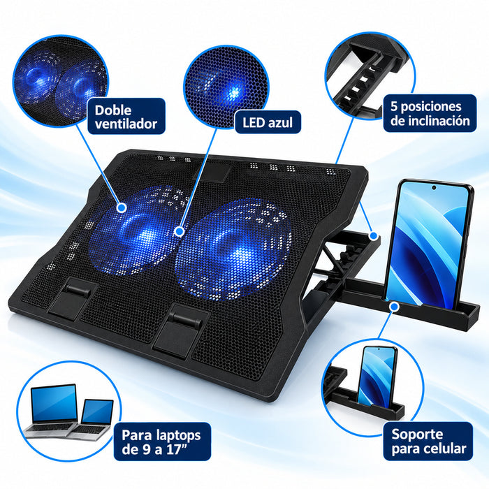 Cooler para Laptop PAD 638A