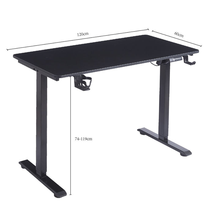 Escritorio Ajustable Electrico FlowDesk  - 1 Motor / Negro