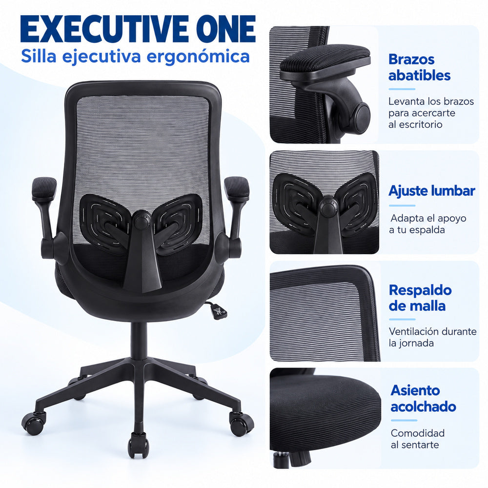 Silla Ejecutiva Ergonómica Executive One – Negro