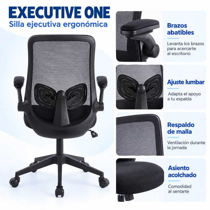 Silla Ejecutiva Ergonómica Executive One – Negro