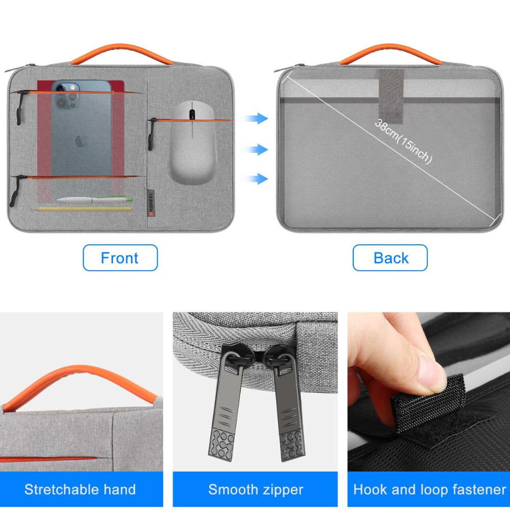Funda para laptop HAWEEL 15-16" pulgadas Gris