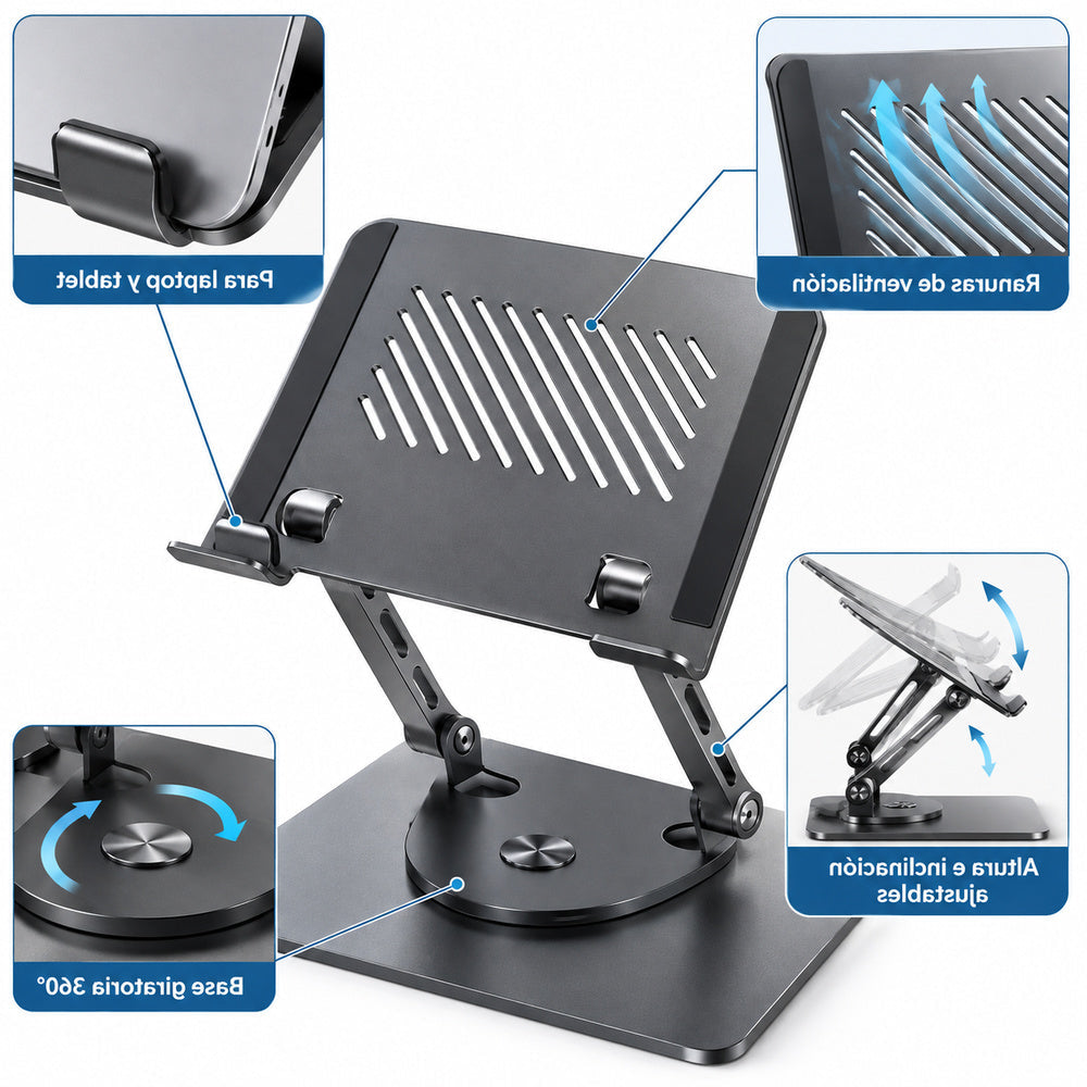 Soporte para Laptop Ajustable Flex 360° V3.1.