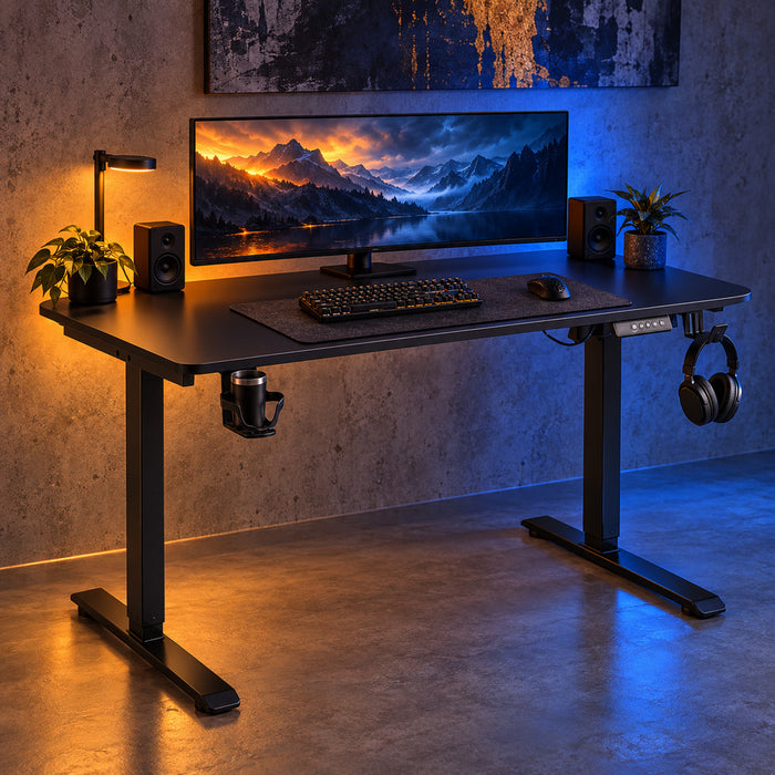 Escritorio Electrico FlowDesk 1 Motor 120x60cm - Negro