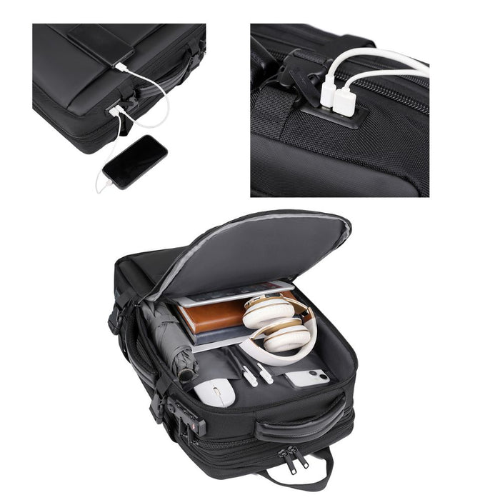 Mochila Ejecutiva Expandible Negro