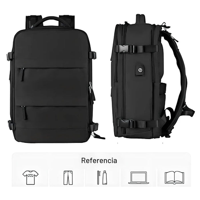 Mochila Viajera Basica Negro