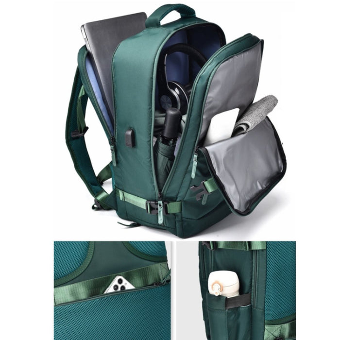 Mochila Viajera Basica Verde Esmeralda