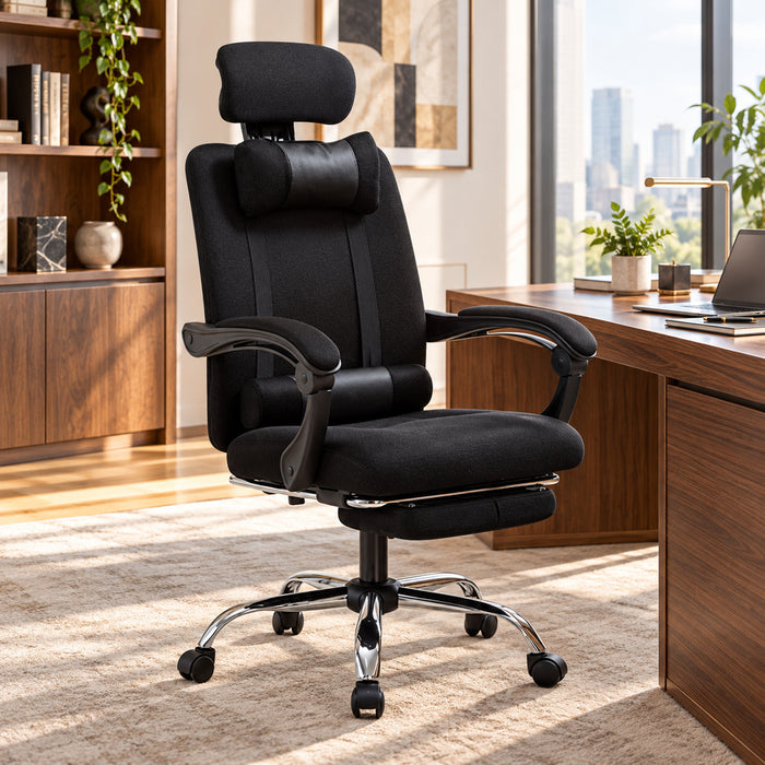 Silla de oficina RC-10-1 NEGRA