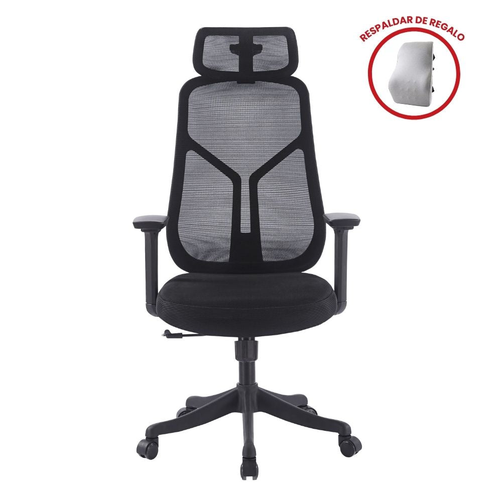 Silla Gerencial Ergonómica Atlas 3D – Negro
