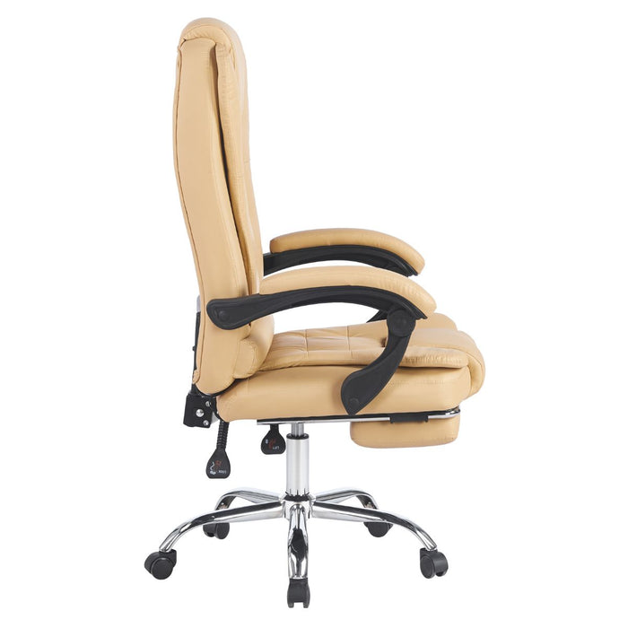 Silla Gerencial Ergonómica Relax Pro 8 Vibromasajes - Beige