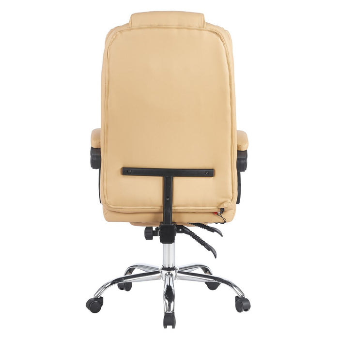 Silla Gerencial Ergonómica Relax Pro 8 Vibromasajes - Beige