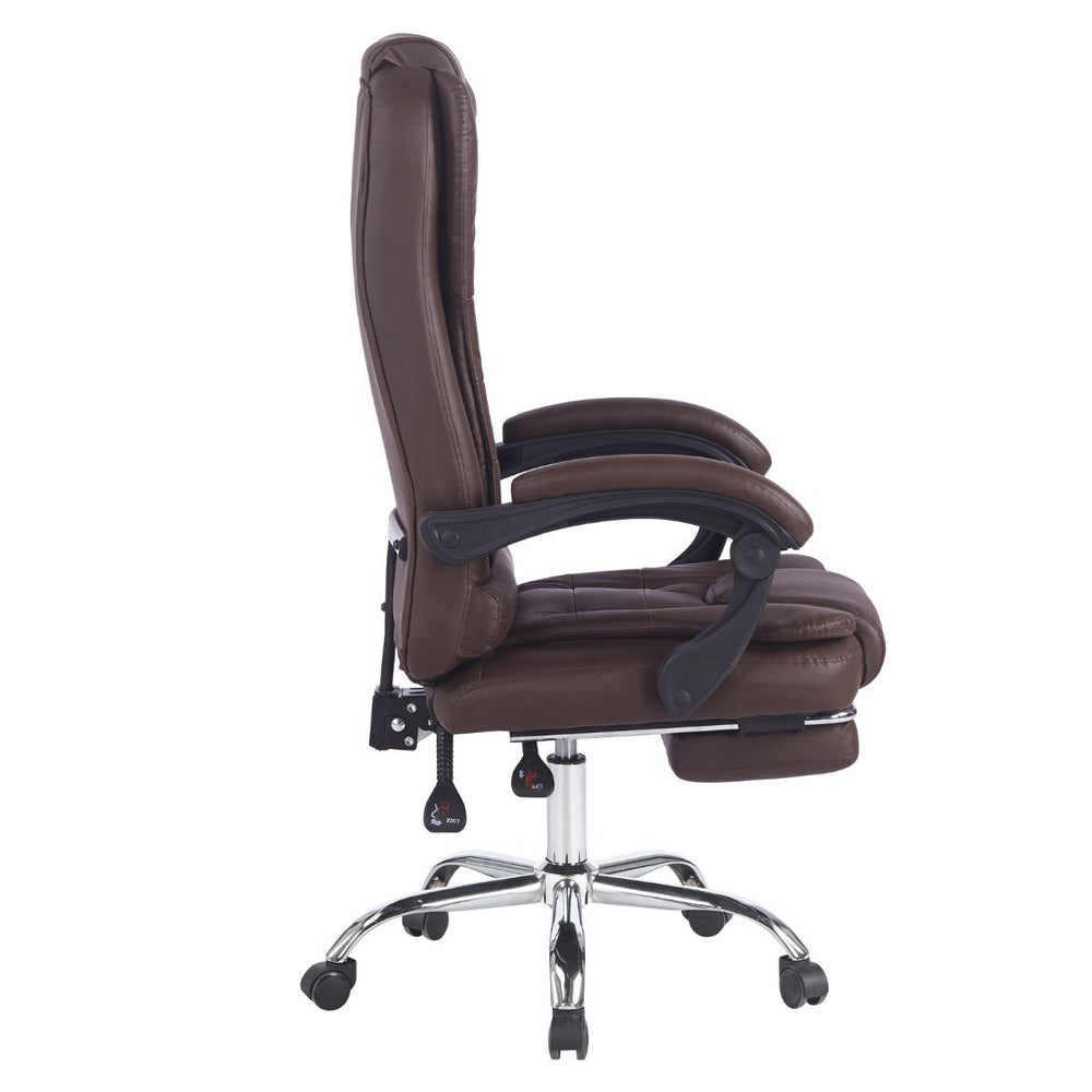 Silla Gerencial Ergonómica Relax Pro 8 Vibromasajes - Café