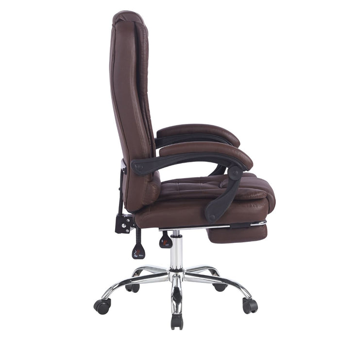 Silla Gerencial Ergonómica Relax Pro 8 Vibromasajes - Café