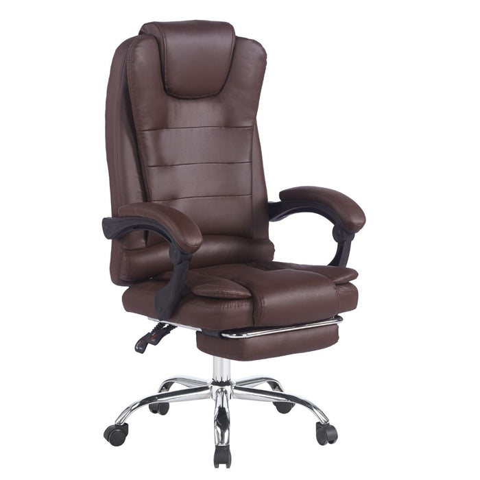 Silla Gerencial Ergonómica Relax Pro 8 Vibromasajes - Café