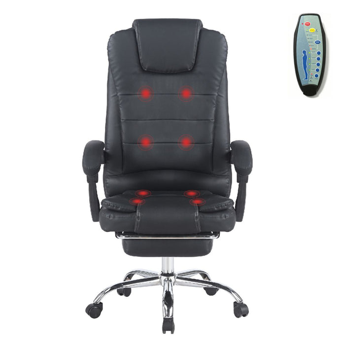 Silla Gerencial Ergonómica Relax Pro 8 Vibromasajes - Negro