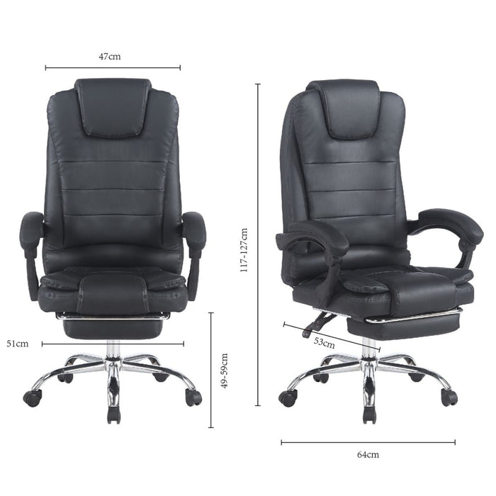 Silla Gerencial Ergonómica Relax Pro 8 Vibromasajes - Negro