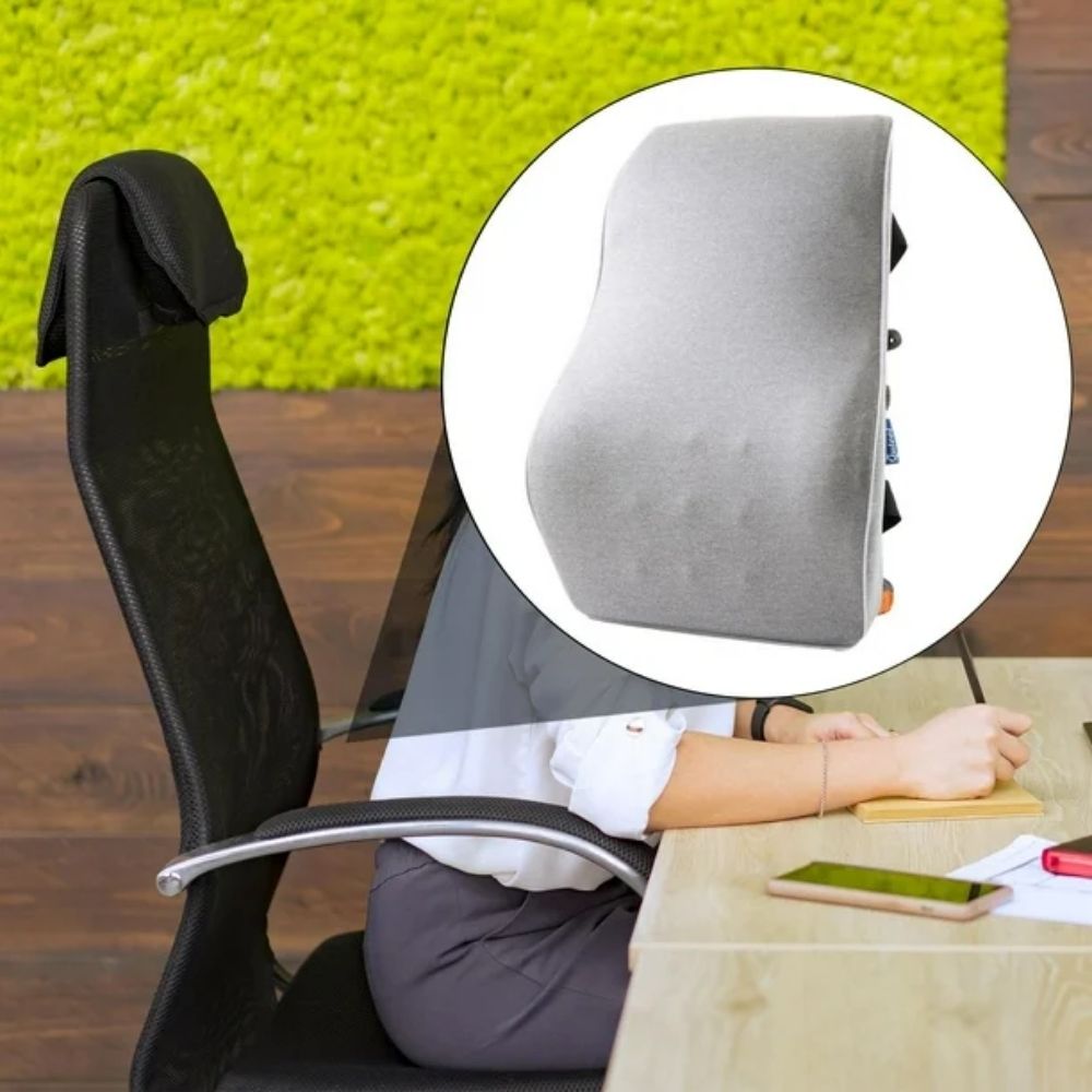 Cojín de Respaldo Ergonómico N100 – Gris