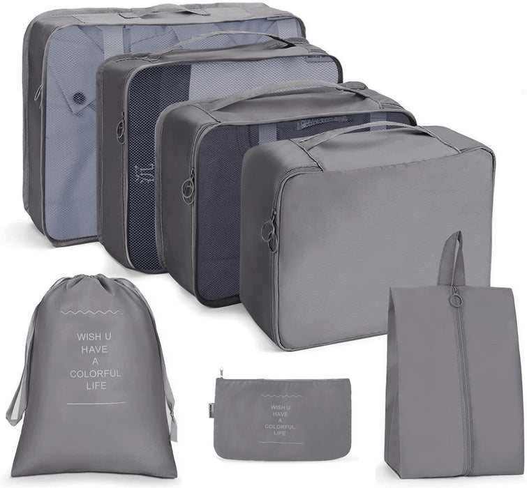 Organizadores de maleta 7 Pcs - Gris