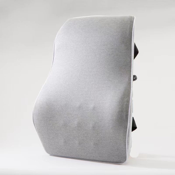 Respaldar Cojín Lumbar con Tela, Gris