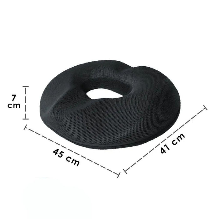 Cojín anti-hemorroides, Gel - Negro