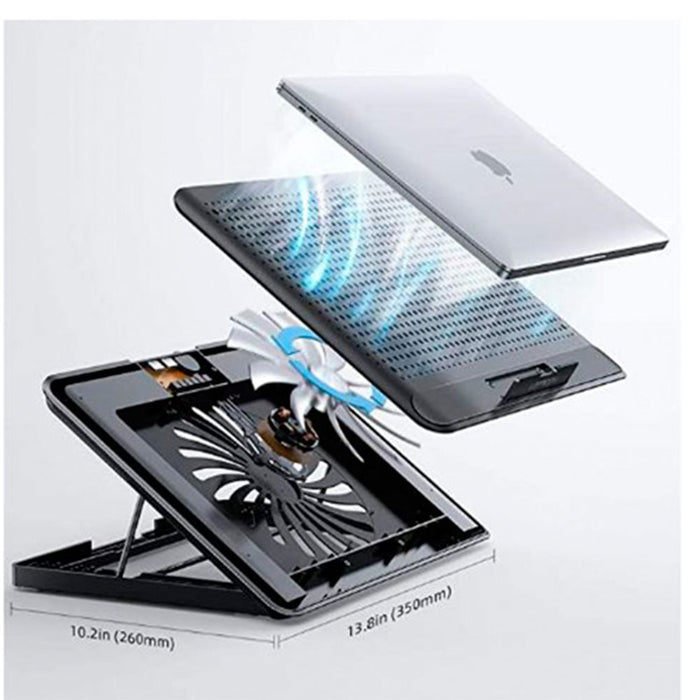 Cooler para laptop de Aluminio Nuoxi Q5 Negro