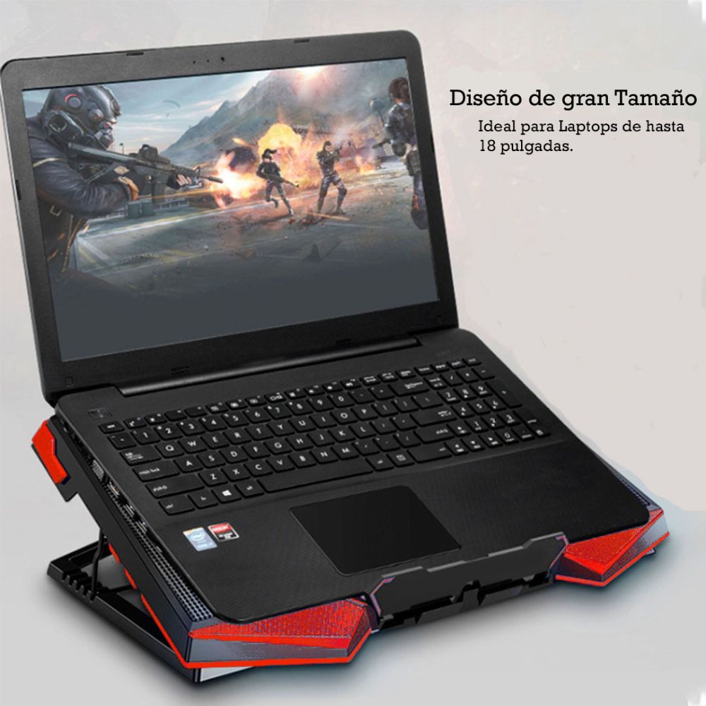 Cooler para Laptop Nuoxi Iceman 1 GAMER  Rojo