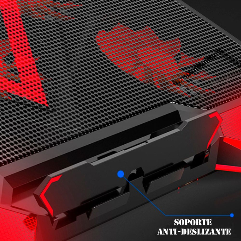 Cooler para Laptop Nuoxi Iceman 1 GAMER  Rojo