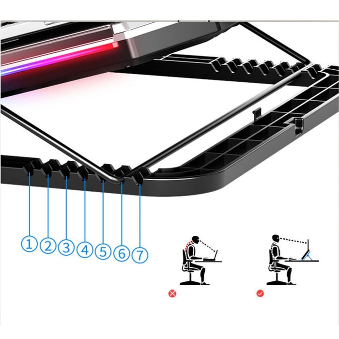 Cooler para Laptop Nuoxi Gamer Q8