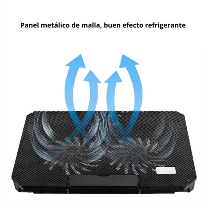Kit Cooler Nuoxi S200 + Soporte Laptop Stand Aluminio