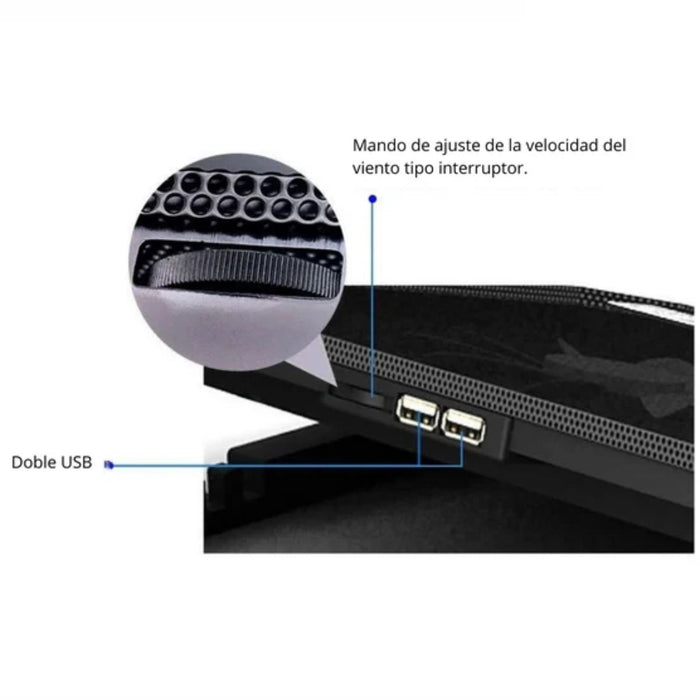 Kit Cooler Nuoxi S200 + Teclado y Mouse Feetor - Negro