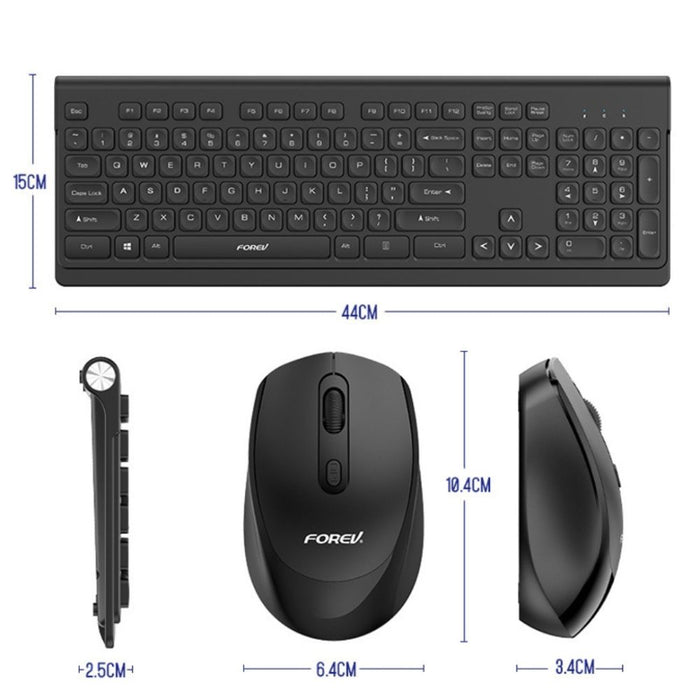 Teclado y Mouse Forev Negro