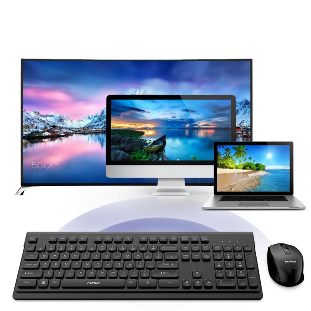 Teclado y Mouse Forev Negro