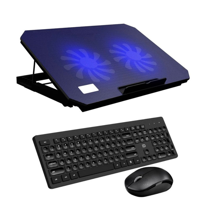Kit Cooler Nuoxi S200 + Teclado y Mouse Feetor - Negro
