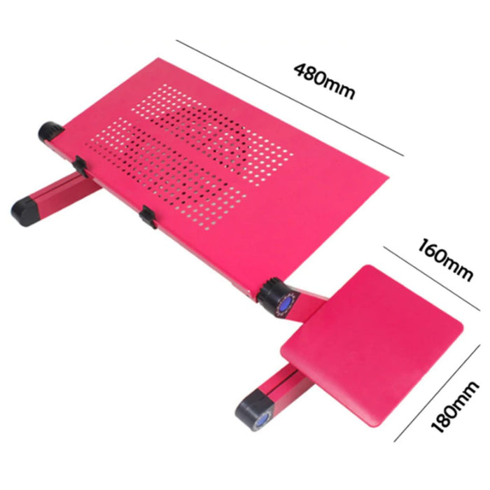Smart Table - Mesa Cooler Plegable con posa mouse - Fucsia