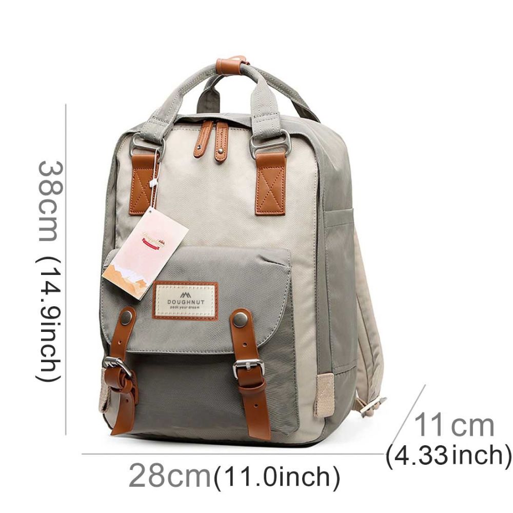 Mochila Doughnut Plomo y Gris