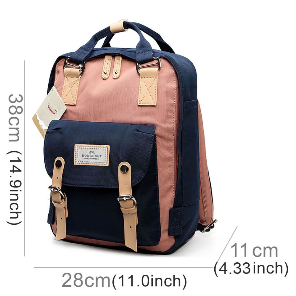 Mochila Doughnut Azul Oscuro y Rosa